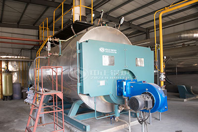 6tons gas oil fired boiler site