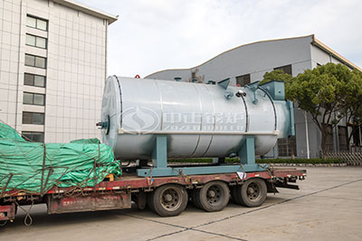 horizontal condensing gas fired steam boiler