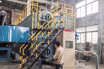 15tons SZS series biogas fired steam boiler