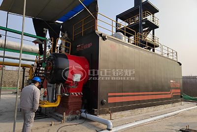 oil gas water tube boiler