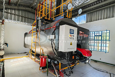 5 ton light oil fired steam boiler in food factory